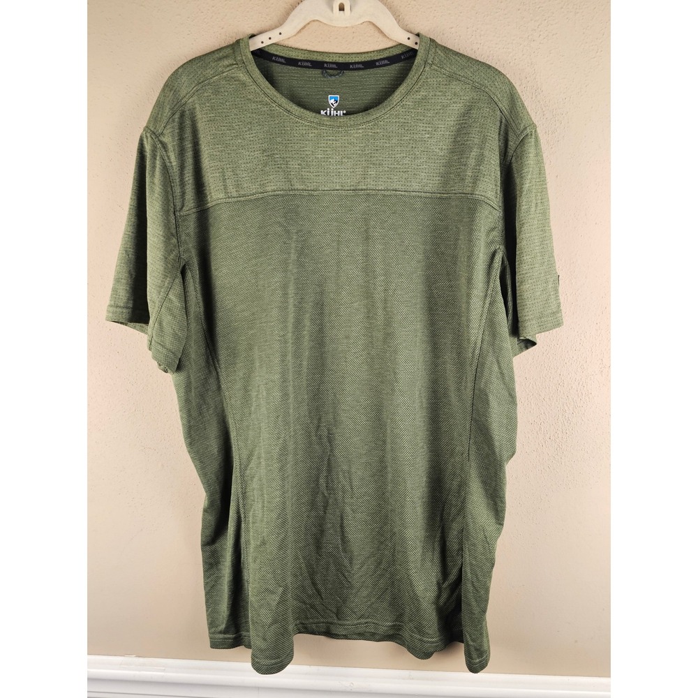 Kuhl Mens Army Green Short Sleeve Engineered Krew Tshirt Tee XL